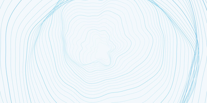 Abstract topographic line background, blue wavy contour map pattern, minimalist organic texture for web design banners
