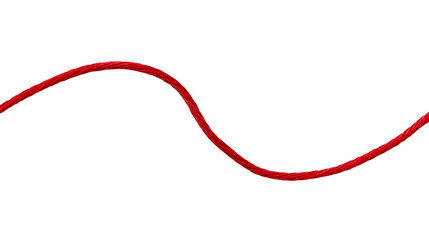 Curved red twisted cord © Michal