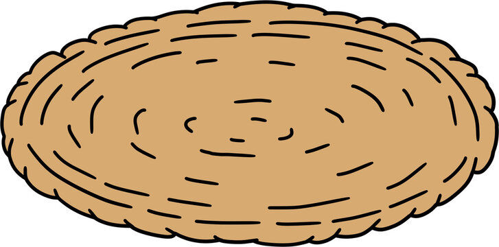 라탄 받침대