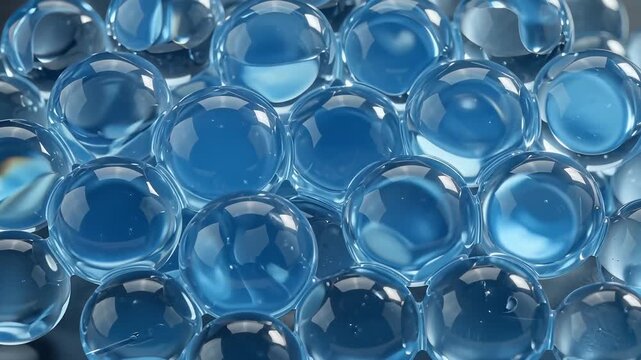Clear blue ceramide pearl atmospheric mist absorption and plump cosmetic skin barrier