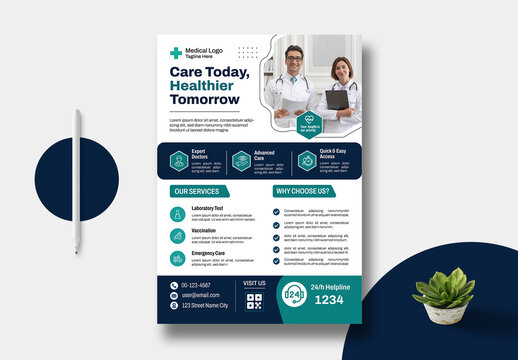 Medical Flyer Template Layout