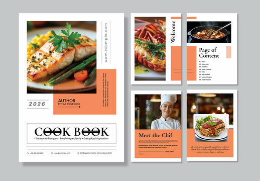 Modern Cook Book Design Layout