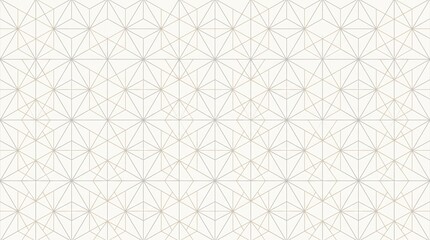 Fototapeta premium 和モダン 麻の葉文様 シームレス和柄背景