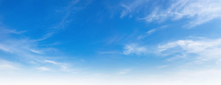 Vast blue sky stretches across the frame