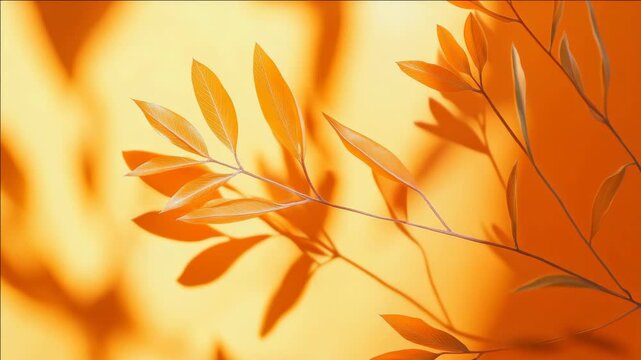 A close-up of red autumn leaves with sunlight streaming through them.