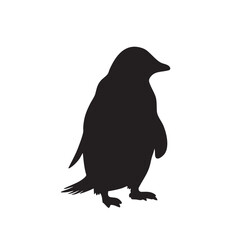 Black penguin silhouette standing © Emdad Bodda