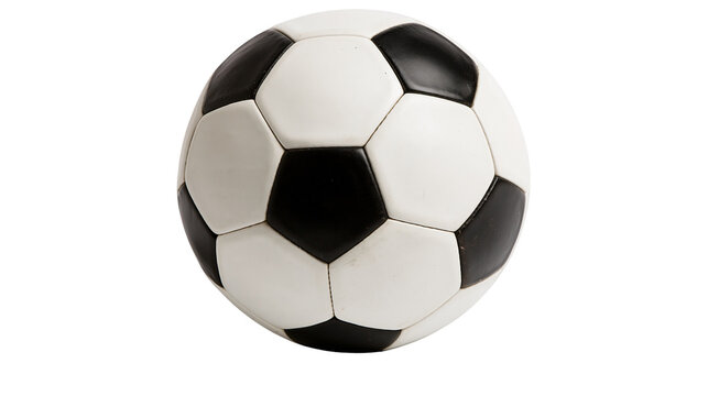 Classic black and white soccer ball