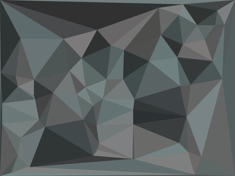 Abstract geometric low poly background with dark green and grey triangle shapes in a modern style