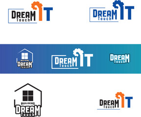 Fototapeta premium Dream Touch Logo IT Vector 2026