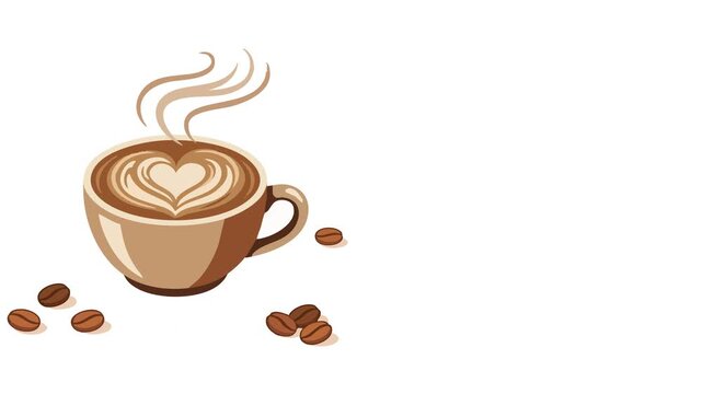 Celebrating Intl. Coffee Day with a steaming cup of coffee beans