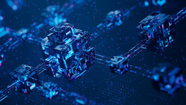 Big data technology data science analysis artificial intelligence generative ai deep learning machine learning algorithm neural flow network analytics  abstract futuristic background. 3d rendering.