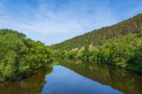Berounka River Landscape In Czechia