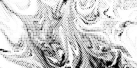 Naklejka premium Black-white gradient halftone dots background. Pop art in vector illustration for your creative design