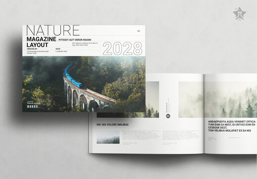 Nature Magazine Landscape Layout