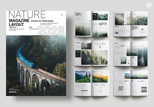 Nature Magazine Layout