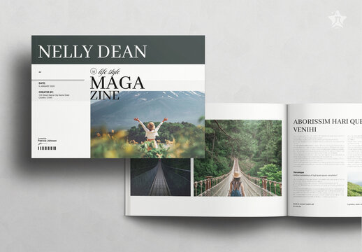 Life Style Magazine Landscape Layout