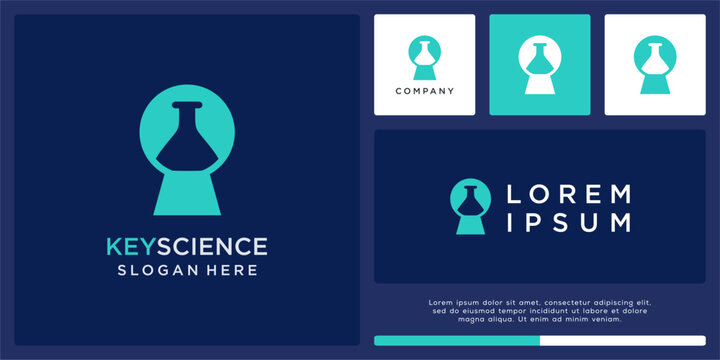 Key science logo design template