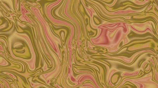 Abstract Backdrop Video Showcasing Retro Muted Beige Salmon Pink Liquid Marble Topography Texture Loop