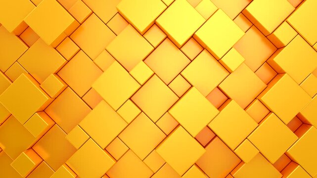 Background of Cubes. Abstract motion, loop, two color, 3d rendering, 4k resolution
