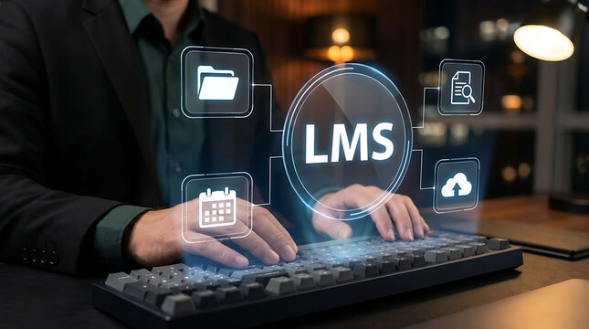 LMS Learning Management System Dashboard Digital Education Platform Online Training