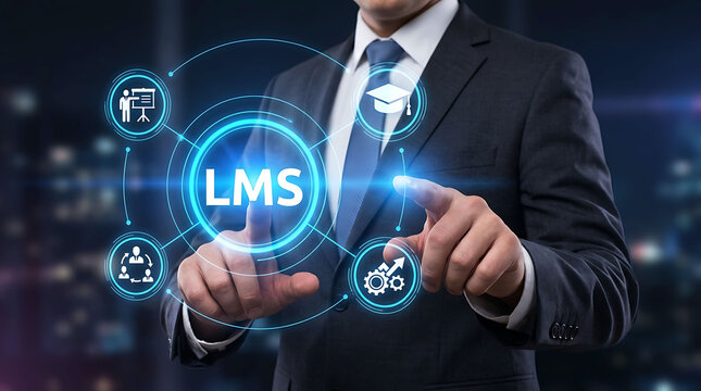 LMS Learning Management System Digital Training Platform Business Education Solution