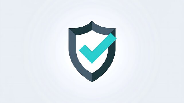 Security, protection, shield icon, checkmark, cybersecurity concept