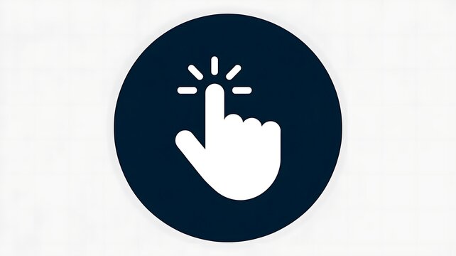click, hand icon, cursor pointer, navigation symbol, web button