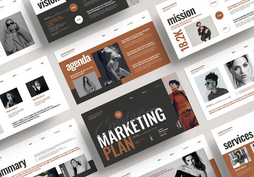 Creative Marketing Plan Presentation Template