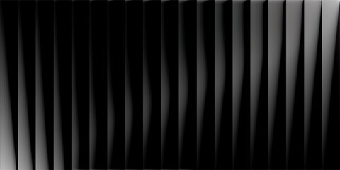 Dynamic abstract image featuring smooth, wavy light patterns on a dark background, creating a striking contrast and modern aesthetic. © Reyhan