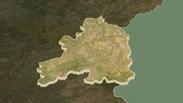 Guarda District - Mainland Portugal Geographic Region Map