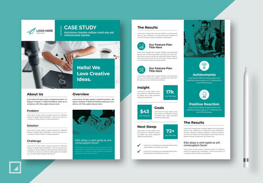 Case Study Layout with Paste Accent