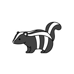 Fototapeta premium Cute Cartoon Skunk Animal Illustration