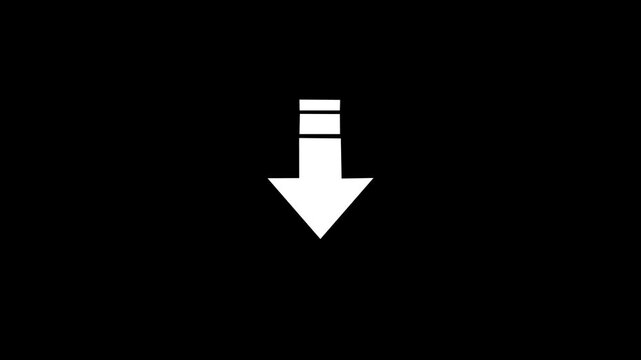 arrow moving up to down animation video