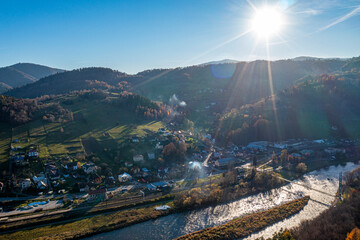 Dolina Popradu, jesień, Piwniczna Zdrój © Maciej G. Szling