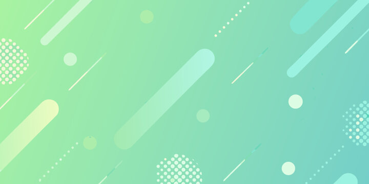 Abstract Gradient Pattern With Rounded Rectangles And Circles