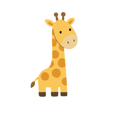Obraz premium cute giraffe illustration hand drawn, scandinavian nursery