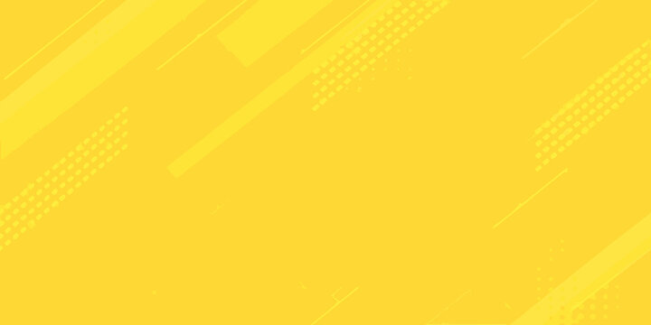Yellow diagonal stripe pattern with geometric elements abstract vector background