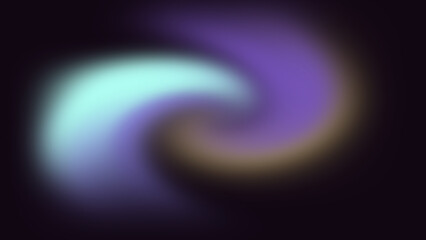 A swirling nebula effect displays glowing cyan and deep violet light forms © rashelrs43