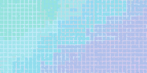 Obraz premium Lavender and mint grid pattern with soft gradient background