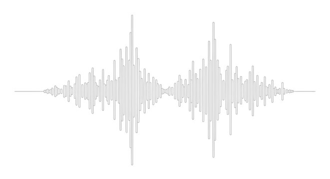 Abstract Sound Waveform Graphic - Audio Visualization