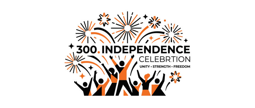 300th Independence Celebration: People Celebrate with Fireworks