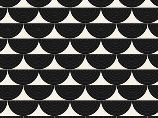 Japanese Auspicious Wave Seigaiha Pattern Elegant Design © iushakovsky