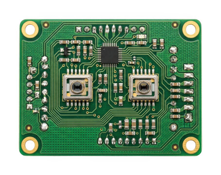 Green circuit board png Electronic circuit board png Microchip circuit board isolated transparent background image