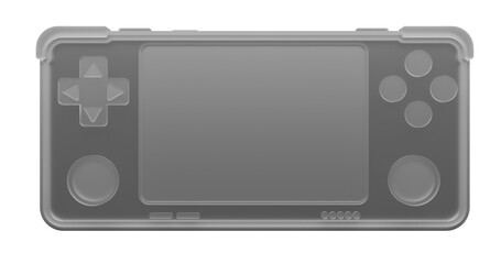 3d full glass portable game console illustration background © Hary