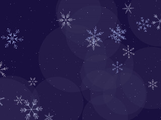 Fototapeta premium Snowflake Winter Crystal Pattern Holiday Background