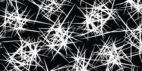 abstract black and white spiky starburst pattern for modern design and digital backgrounds © Girlda