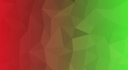 Fototapeta premium Low poly geometric background, with a gradient, transition from vibrant, red to bright, lime green, triangular, mesh pattern