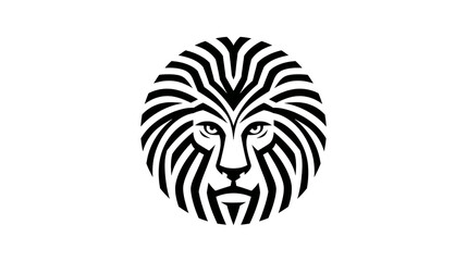 Stylized lion head emblem with flowing mane © Antonio