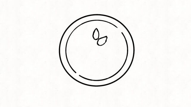 
Gluten Free Symbol Hand Drawn Doodle Animation, No Gluten Food Icon