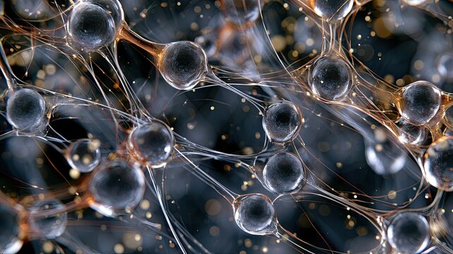 Macro View of Artificial Neural Network Microstructure with Transparent Nodes and Filaments